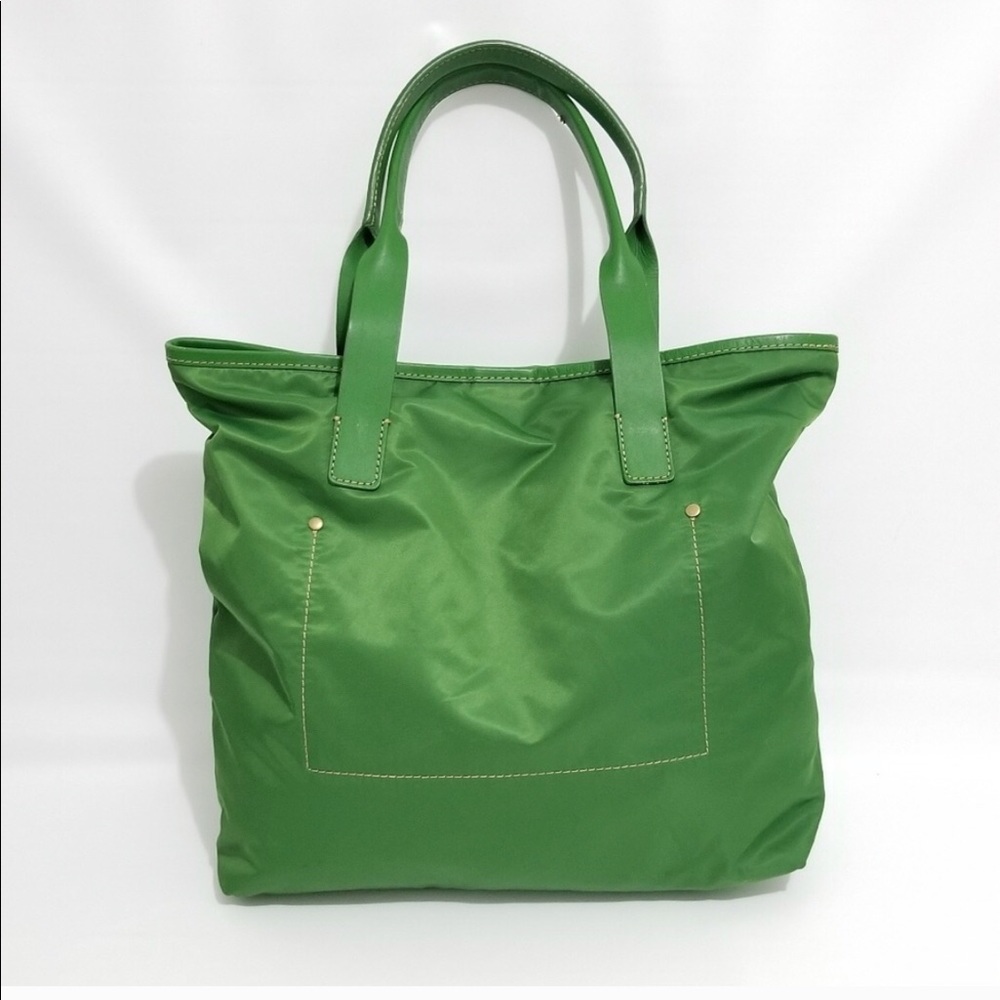 J. CREW Green Tote Bag